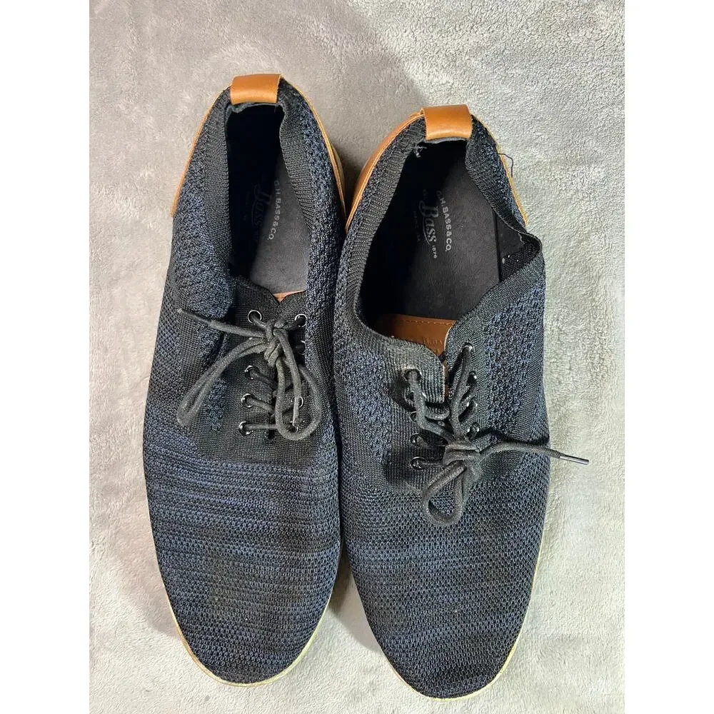 G.H. Bass & Co. blue knit casual oxford mens shoes 13